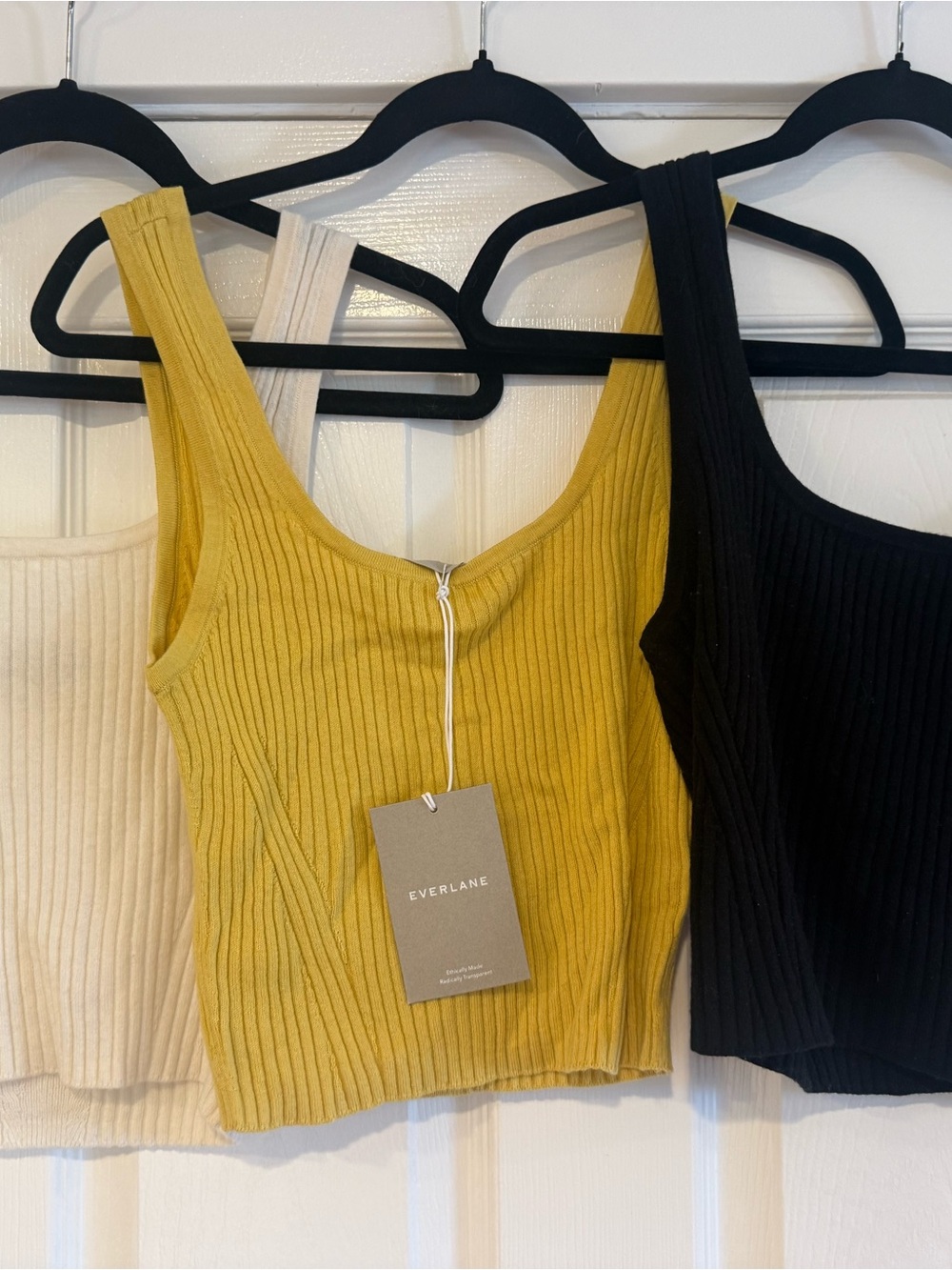 Everlane knit tank tops size medium 3 pack - Picture 2 of 5